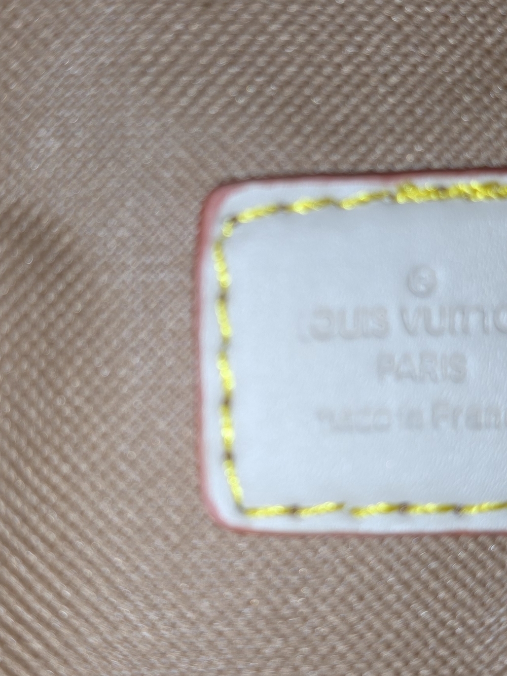 Louis Vuitton Brown Monogram Canvas Tote with Pink Trim - Picture 2 of 6